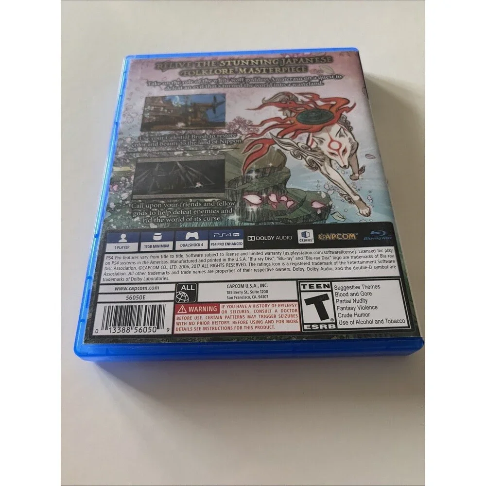 Okami HD (Sony PlayStation 4, 2017) PS4 Great Condition!